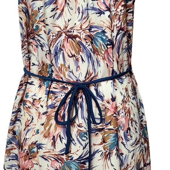 Vintage 60s 70's Ladies Sundress Sz 12 Made in USA Sleeveless Adjustable Straps - Picture 5 of 16